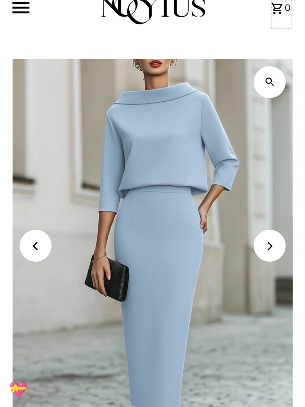 ✨ BRAND NEW ✨ NWT Mooyius Light Blue Matching Two-Piece Set Size S